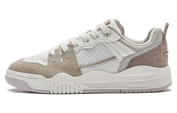 Кроссовки LINING Jiang Yue Skateboarding Shoes Women's Low-top White/gray/brown, белый
