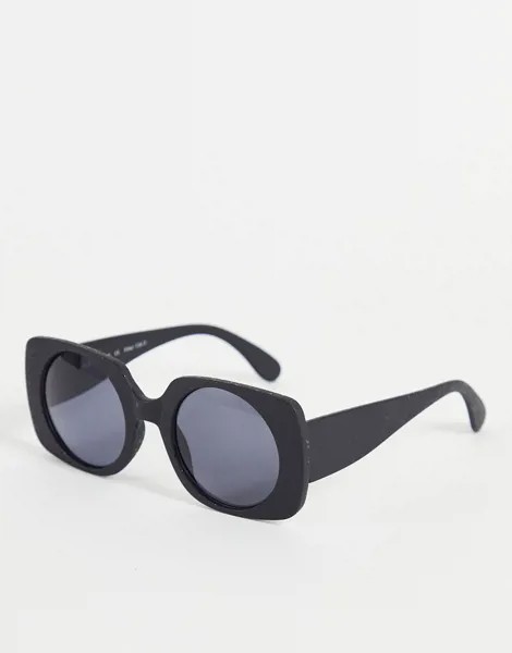 Солнцезащитные очки в черной квадратной оправе AJ Morgan-Черный цвет