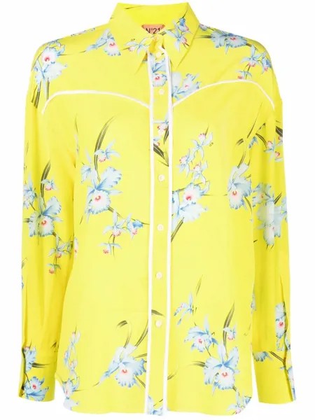 Nº21 floral-print silk shirt