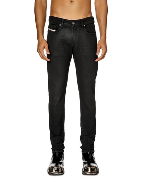 Эластичные джинсы скинни 1979 Sleenker из черного денима Diesel, цвет Black