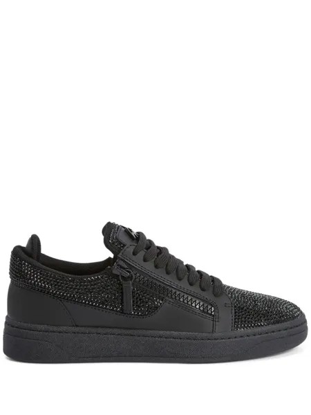 Giuseppe Zanotti кеды GZ 94 с кристаллами, черный