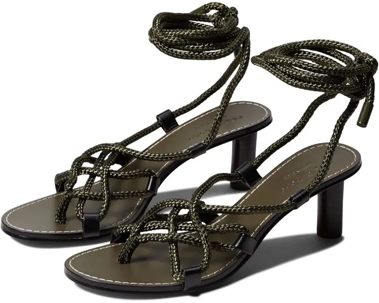 Туфли rag & bone Infinity Heeled Tie, цвет Olive Night