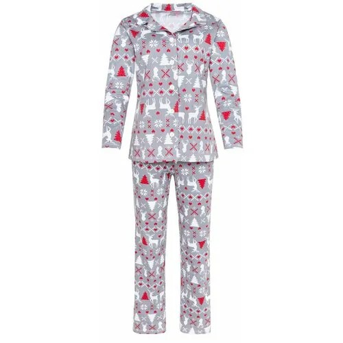 Пижама  Kaftan, размер 40, серый