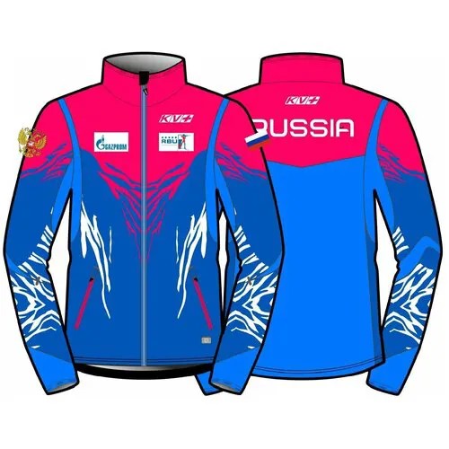 Куртка разминочная KV+ TORNADO 20V107.RUS1 petrol/blue/pink женский (XS)