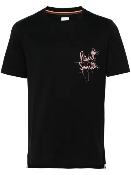 Футболка из органического хлопка с логотипом Paul Smith, черный