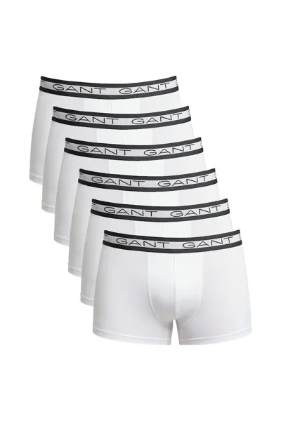Боксеры на тело - 6 пар Gant, белый