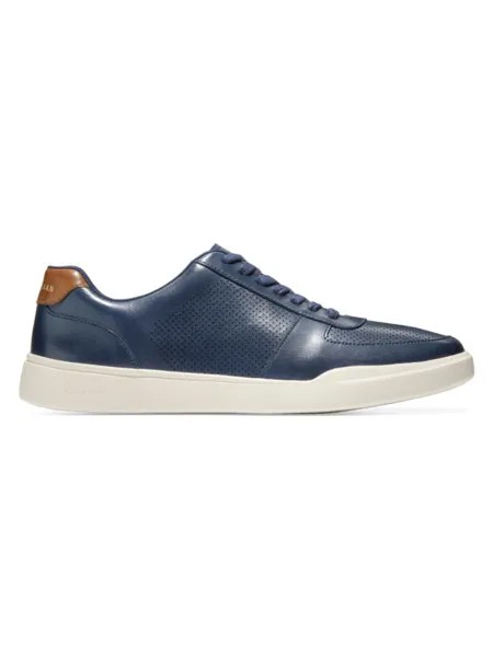 Перфорированные кожаные кроссовки Cole Haan, цвет Peacoat