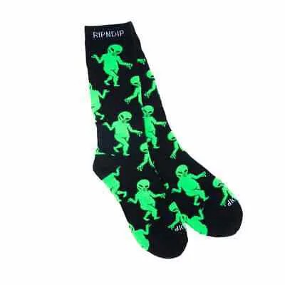 Носки для экипажа RIPNDIP Alien Dance Party (черный) Носки