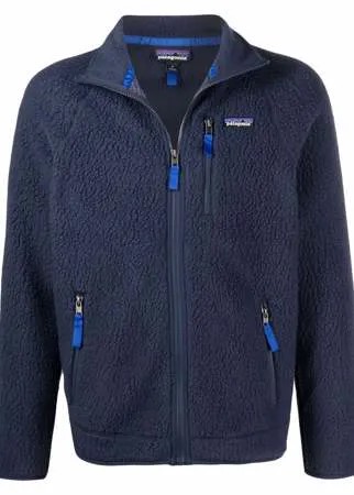 Patagonia куртка на молнии с нашивкой-логотипом