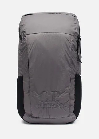Рюкзак C.P. Company Nylon Rubbered Garment Dyed Logo, цвет серый