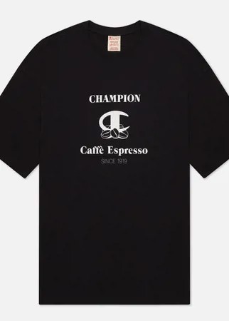 Мужская футболка Champion Reverse Weave Caffe Espresso Graphic, цвет чёрный, размер XL