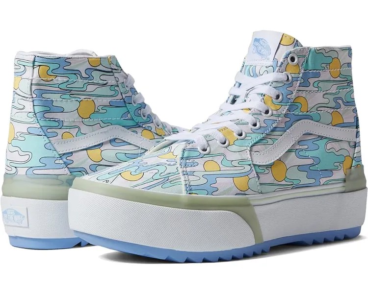 Кроссовки Vans SK8-Hi Tapered Stacked, цвет UV Ink Sunwaves