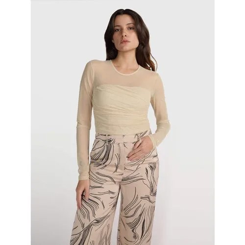 Лонгслив Calvin Klein Jeans, размер M, бежевый