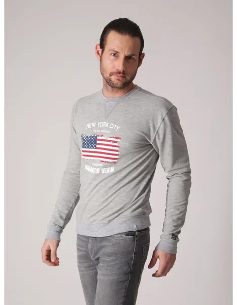Пуловер miracle of denim Longsleeve, светло синий