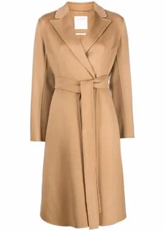 Sportmax кашемировый тренч с поясом