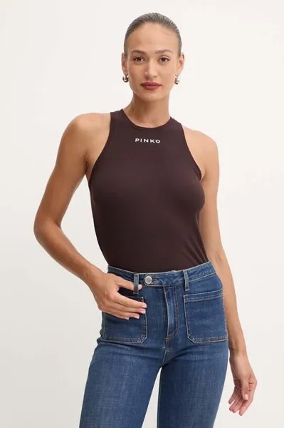 Топ Pinko, коричневый