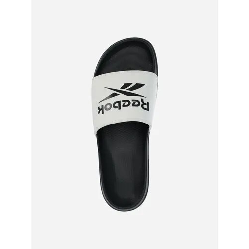 Шлепанцы Reebok, размер 8 US, черный/бежевый/черный