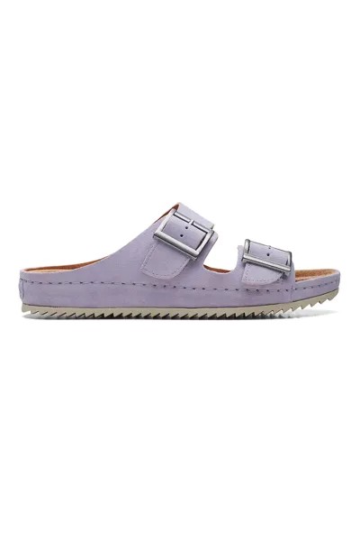 Кожаные тапочки Brookleigh Sun Clarks, фиолетовый