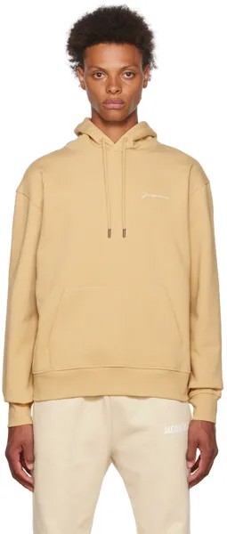 Худи 'Le Sweatshirt Brodé' бежевого цвета Jacquemus