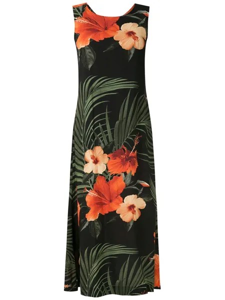 Osklen длинное платье Hibisco Night