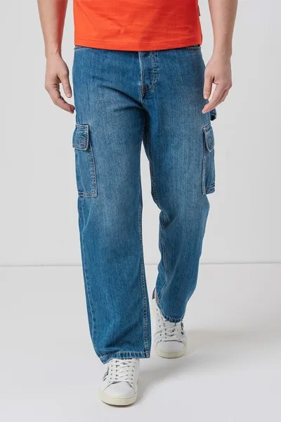 Широкие джинсы с карманами Pepe Jeans London, синий