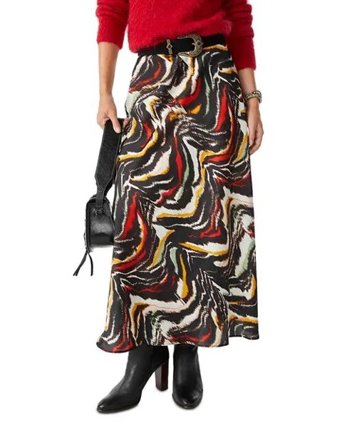Расклешенная юбка макси с помпонами ba&sh, цвет Multi