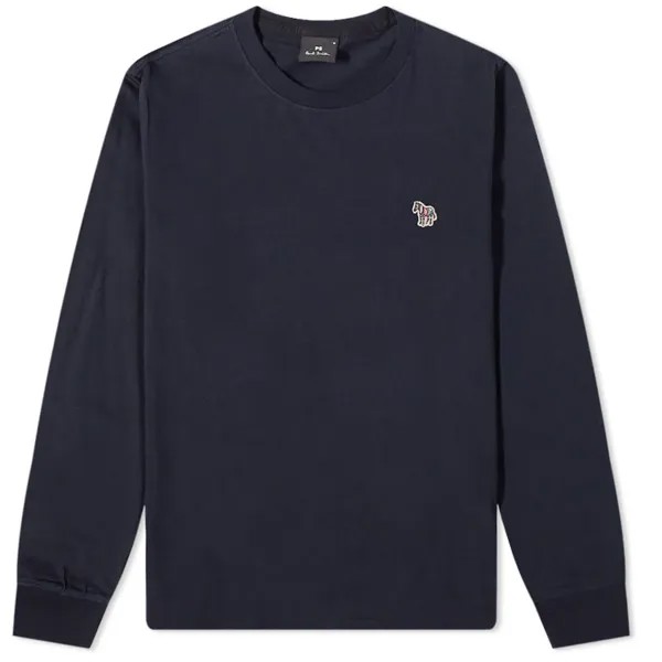 Футболка Paul Smith Long Sleeve Zebra Logo Tee