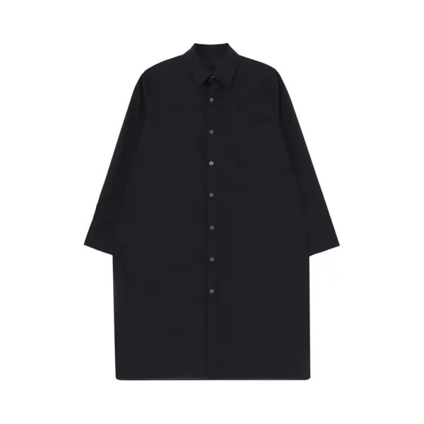 Блуза Yohji Yamamoto Side Slit Long Blouse, черный