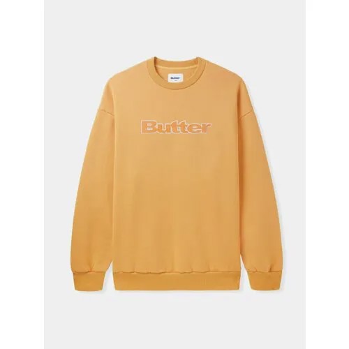 Свитшот Butter Goods Cord Logo Crewneck, размер XL, желтый