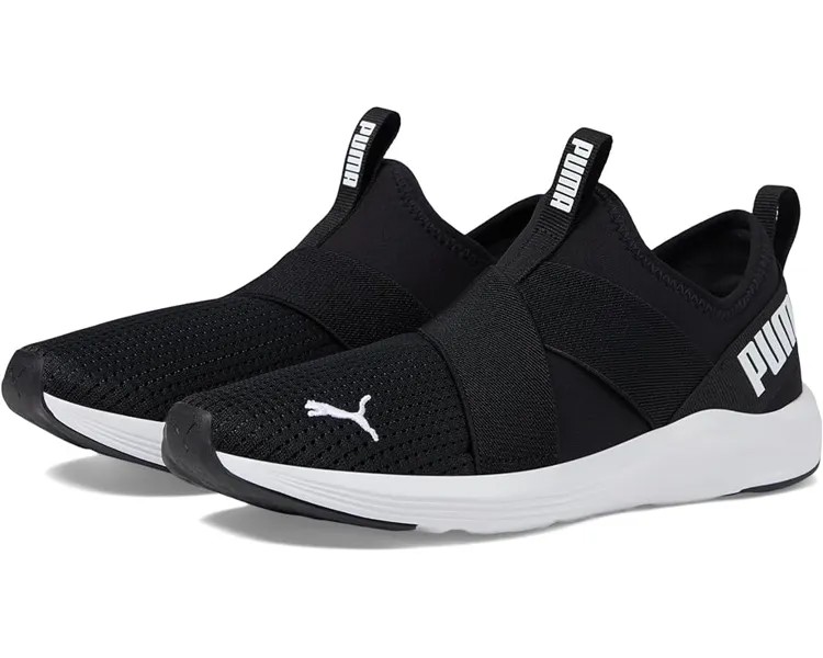 Кроссовки PUMA Prowl Slip-On, цвет Puma Black/Puma White