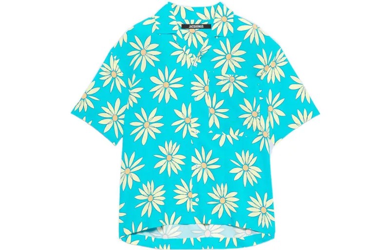 Рубашка мужская синяя Jacquemus, синий