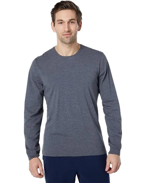Рубашка L.L.Bean Comfort Stretch Pima Long Sleeve Tee, цвет Gray Heather