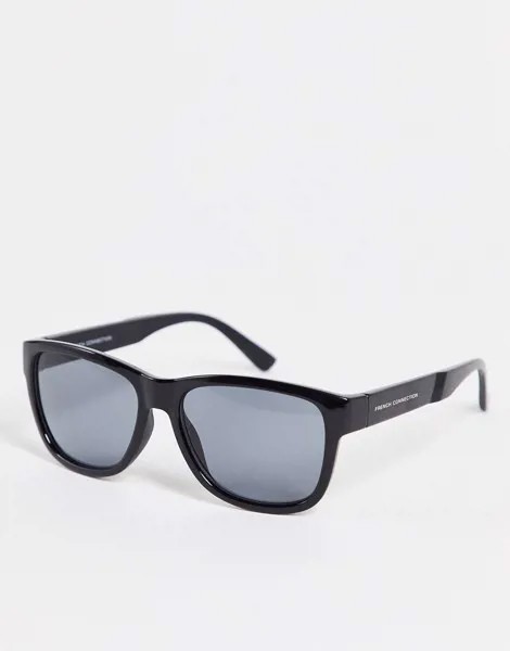 Квадратные солнцезащитные очки French Connection-Черный цвет
