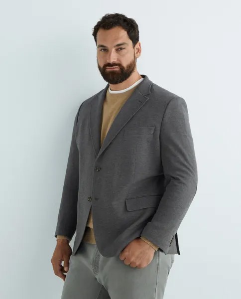Классическая подходящая мужская спортивная куртка с подушками на локте Dustin, серый