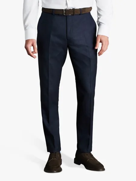 Charles Tyrwhitt Slim Fit Ultimate Performance Костюмные брюки, темно-синие