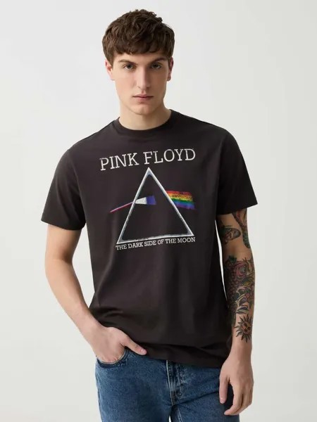 Футболка с принтом Pink Floyd Ovs, цвет black