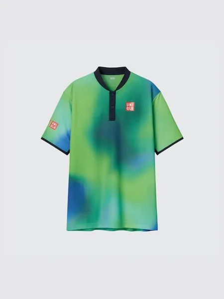 Рубашка поло dry-ex кей нисикори Uniqlo, зеленый