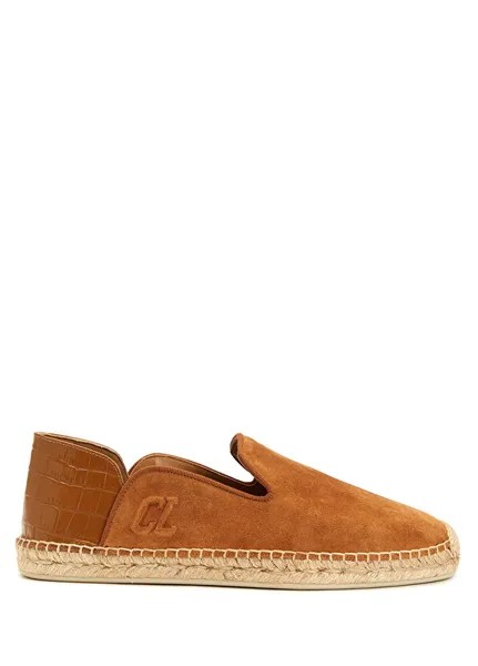 Мужские кожаные эспадрильи varsi espadon tan Christian Louboutin