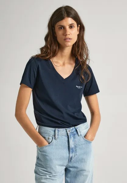 Базовая футболка LORETTE  Pepe Jeans, военно-морской
