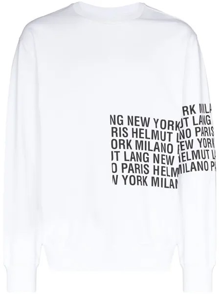 Helmut Lang Box-logo cotton sweatshirt