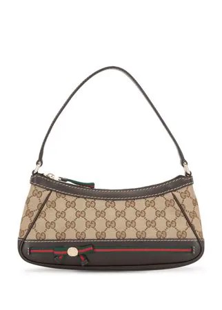 Gucci Pre-Owned сумка на плечо Sylvie с отделкой Web и монограммой