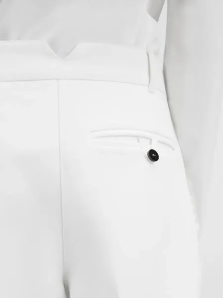 Изогнутые брюки Овало Jacquemus, белый