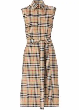 Burberry платье-рубашка в клетку Vintage Check