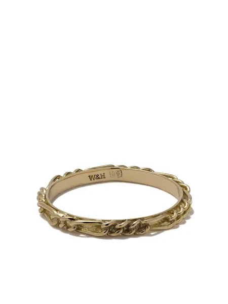 Wouters & Hendrix Gold кольцо Figaro Chain из желтого золота