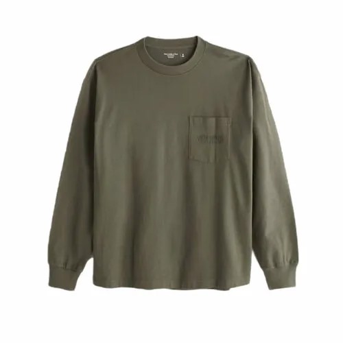 Лонгслив Abercrombie & Fitch, размер XL, зеленый