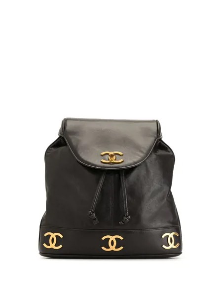 Chanel Pre-Owned рюкзак 1990-х годов с поворотным замком и логотипом CC