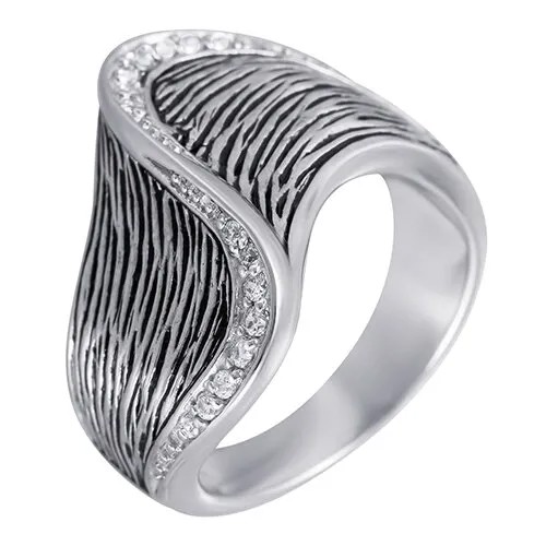 Кольцо ELEMENT47 серебро, 925 проба, фианит, размер 16.5