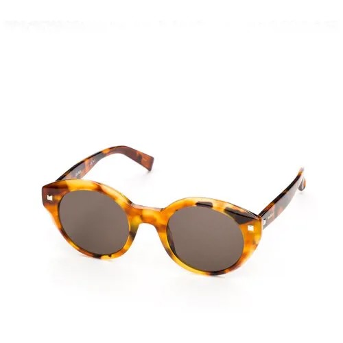 Солнцезащитные очки Max Mara, овальные, оправа: металл, с защитой от УФ, устойчивые к появлению царапин, для женщин, золотой