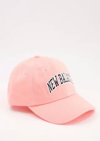 Розовая кепка в университетском стиле New Balance-Розовый