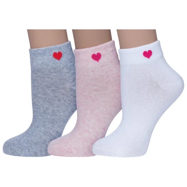 Комплект носков женских НАШЕ 3-422С40 разноцветных 23